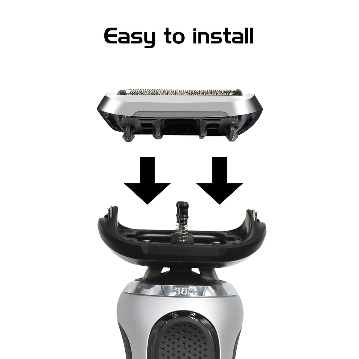 73S Series 7 Replacement Shaver Heads, 2-Pack for Braun Electric Shavers