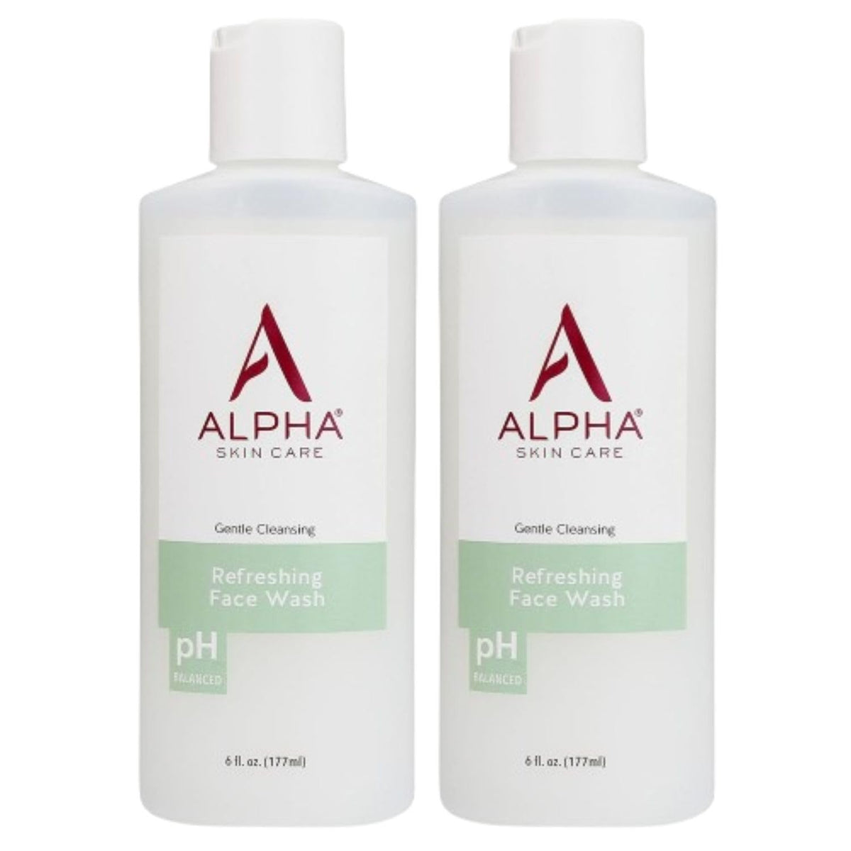 Alpha Skin Care Refreshing Face Wash with Citric AHA, 6 oz, 2 Pack