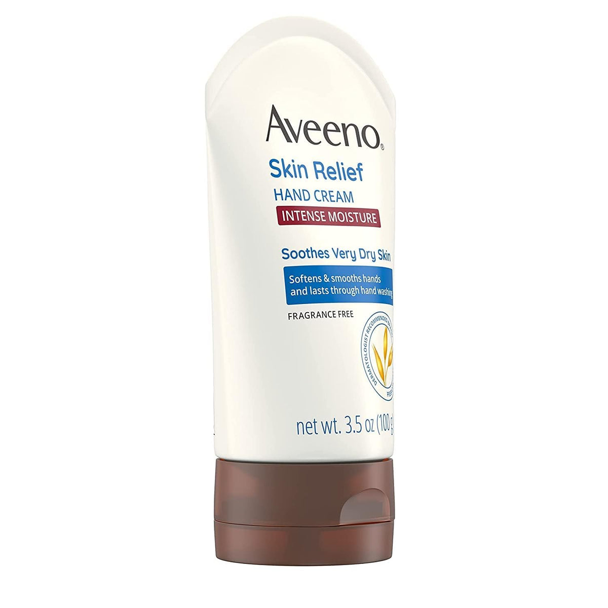 Aveeno Skin Relief Intense Moisture Fragrance-Free Hand Cream with Prebiotic Oat