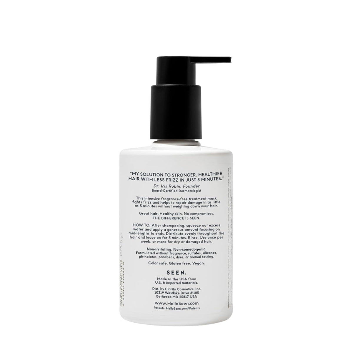 SEEN Frizz + Repair Treatment Mask for Stronger, Smoother Hair