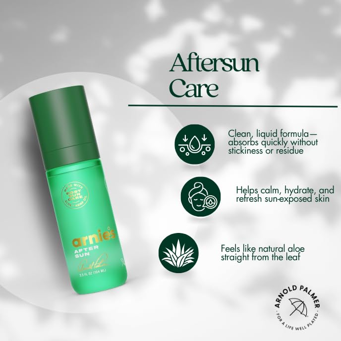 Arnie's After Sun Gel by Arnold Palmer – Cooling Aloe with Hemp Oil & Hyaluronic Acid