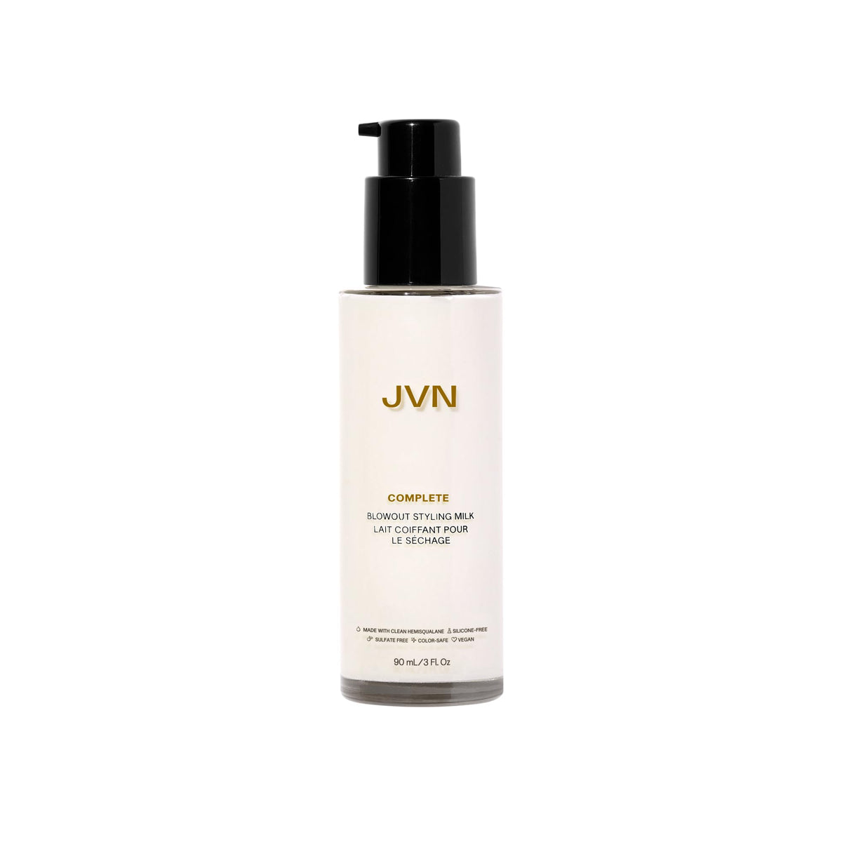 JVN Complete Blowout Styling Milk, Frizz Control & Heat Protectant