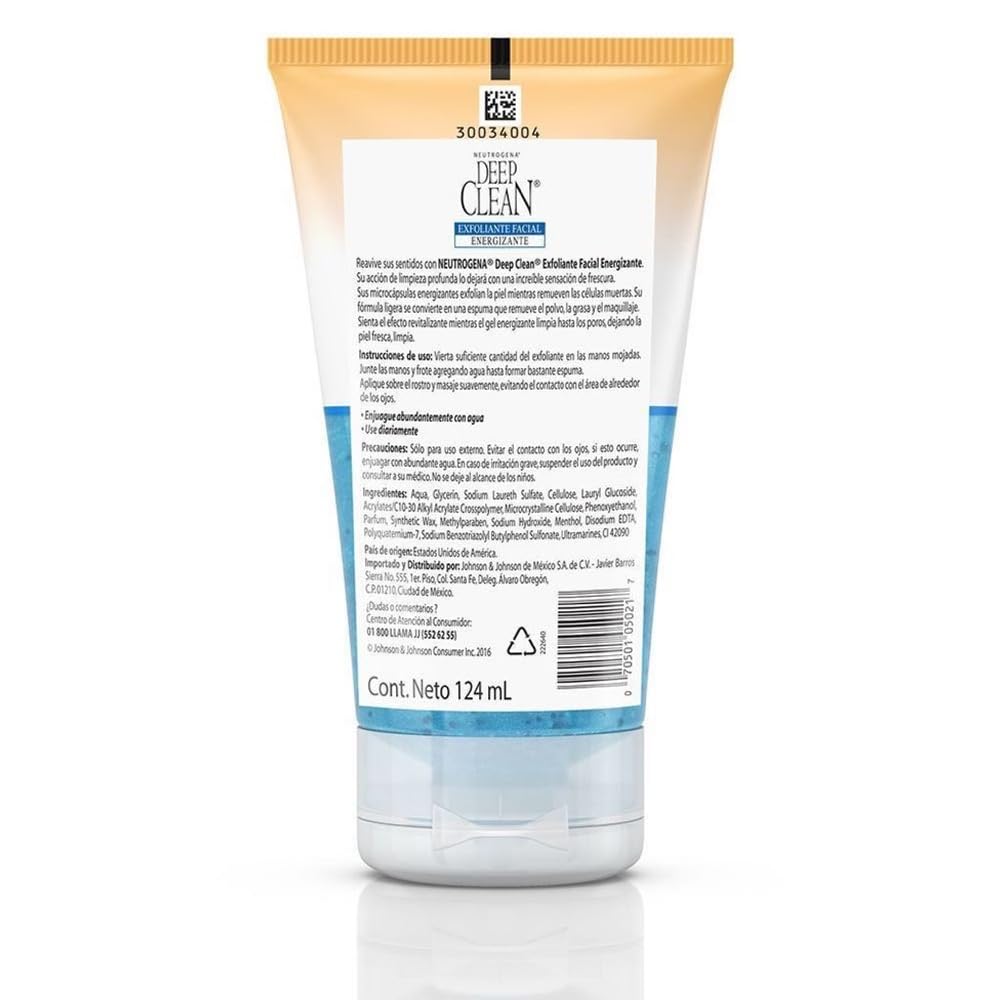 Neutrogena Deep Clean Invigorating Foaming Facial Scrub with Glycerin