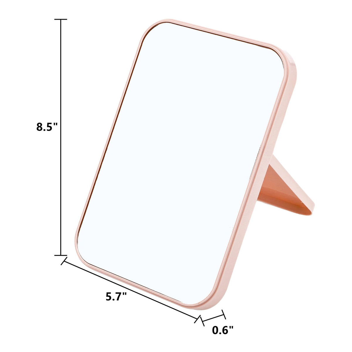 DEAYOU 12 Pack Desktop Makeup Mirrors, 8-Inch Folding Vanity Mirrors, 4 Colors