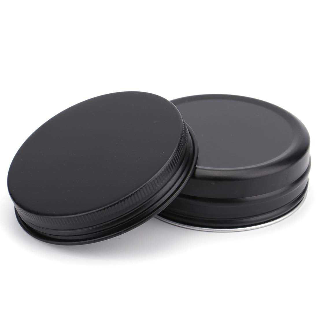 Foraineam 60 Pack 2 oz Round Aluminum Tins with Screw Lids