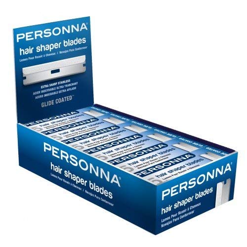 Personna Hair Shaper Blades, 12 Boxes, 60 Blades + 12 Free BP8800P