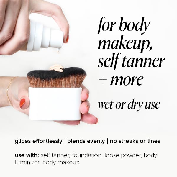 Tinge Large Body Kabuki Brush for Makeup & Self Tanner