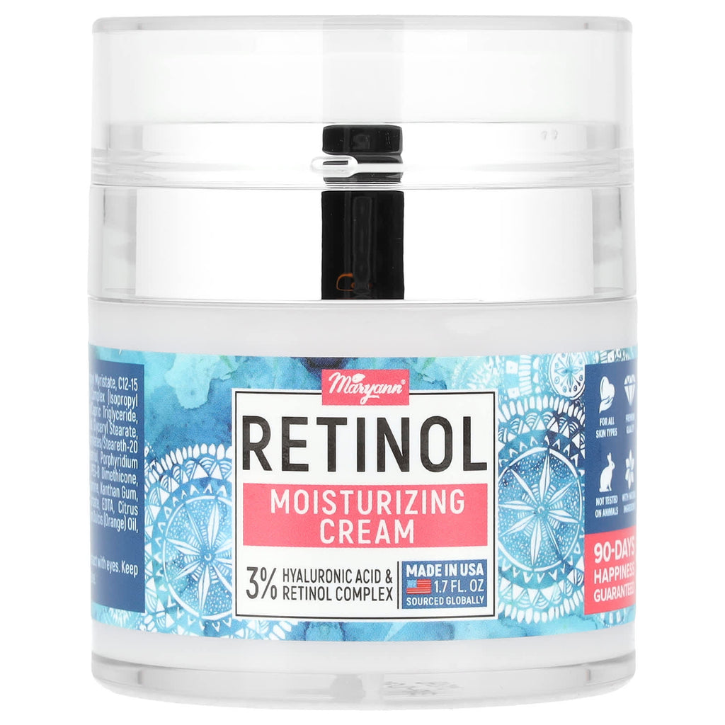MaryAnn Organics, Retinol, Moisturizing Cream, 1.7 fl oz (50 ml)