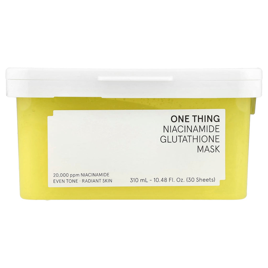 One Thing, Niacinamide Glutathione Beauty Mask , 30 Sheets, 10.48 fl oz (310 ml)