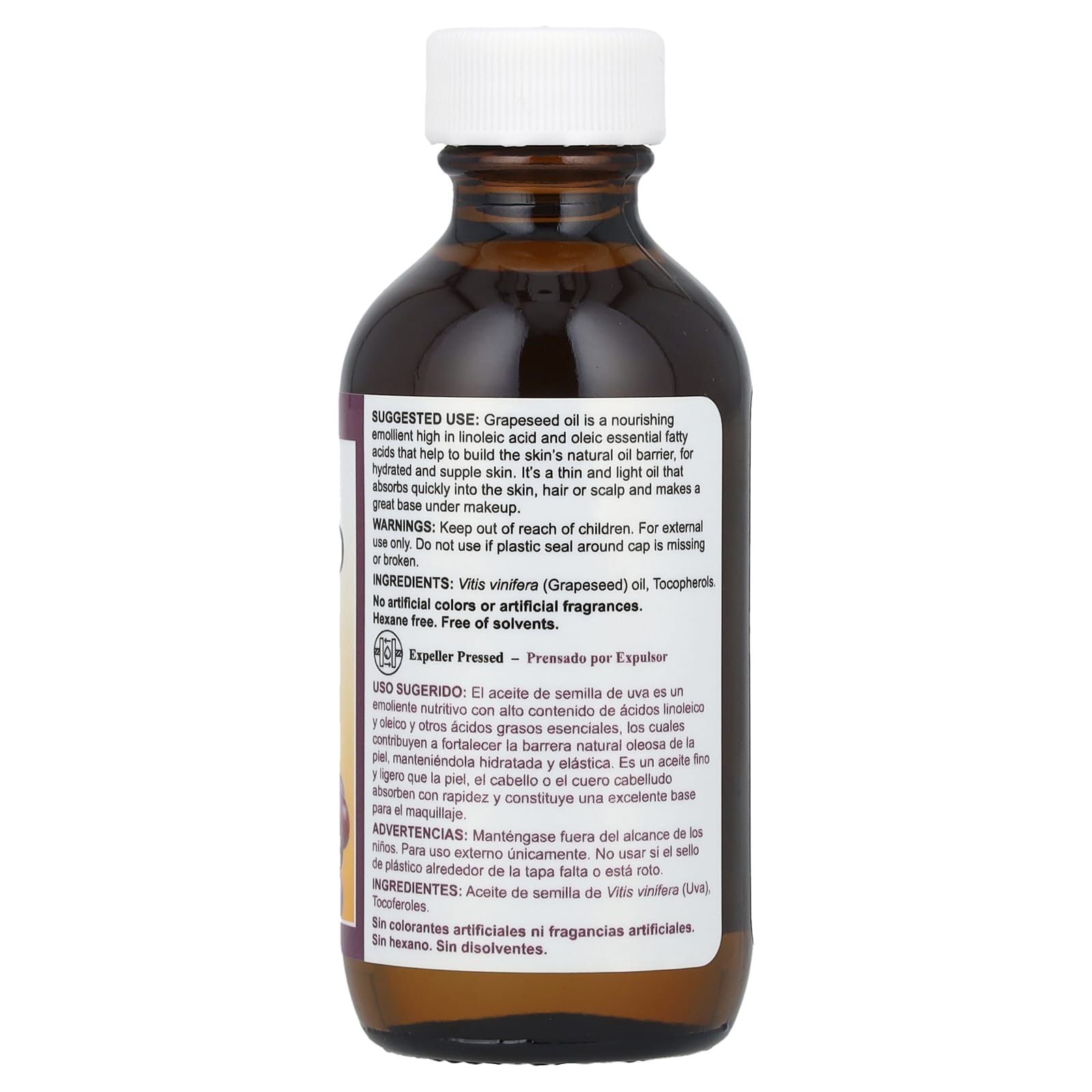 De La Cruz, Grapeseed Oil, 2 fl oz (59 ml)