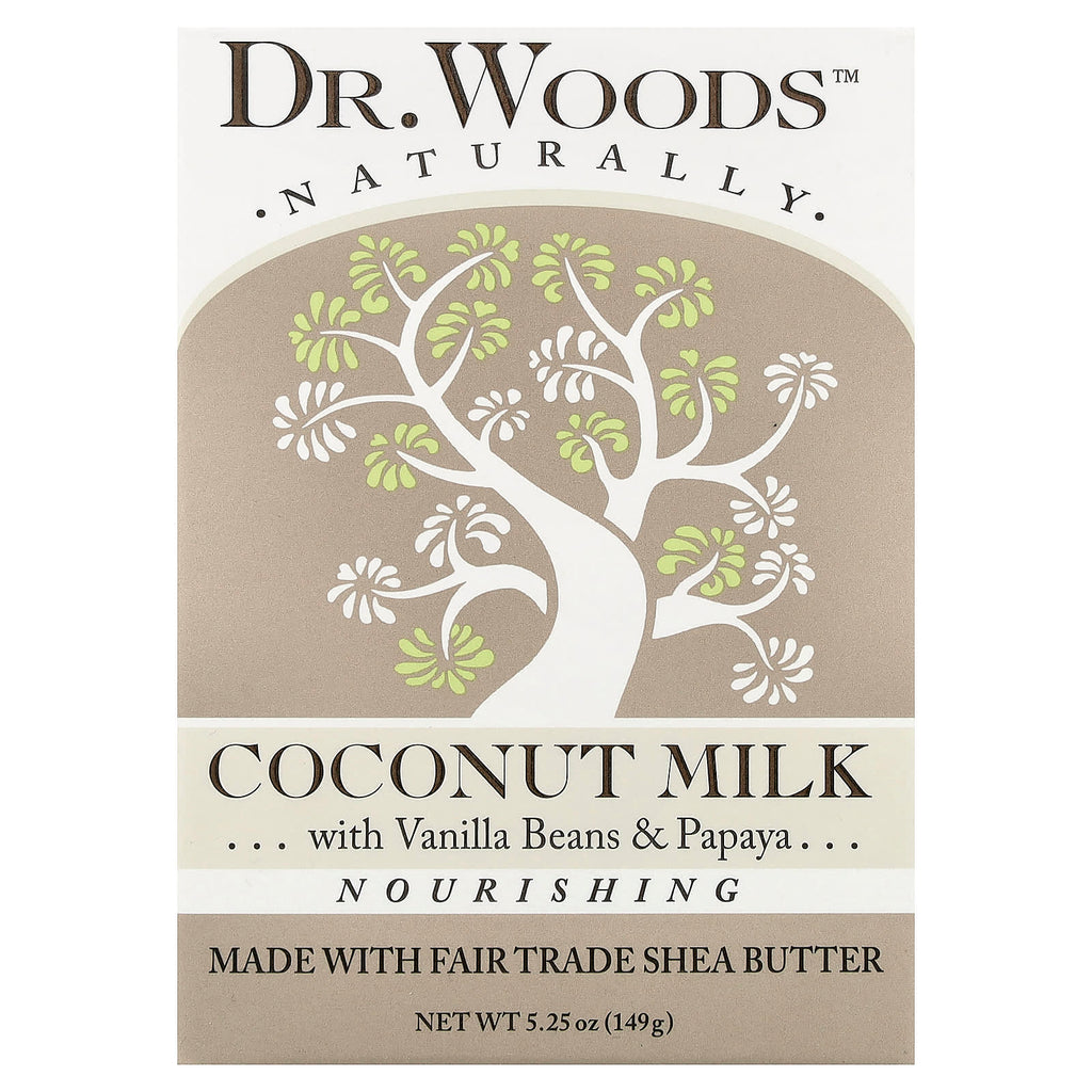 Dr. Woods, Nourishing Bar Soap, Coconut Milk, 5.25 oz (149 g)