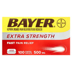 Bayer, Aspirin, 500 mg, 100 Coated Caplets