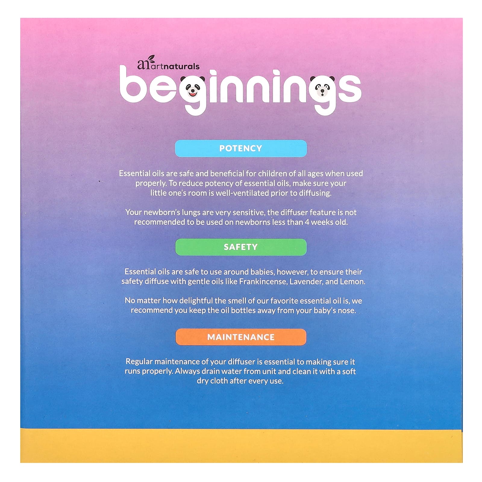 artnaturals, Beginnings, Sleep 'N Slumber Ultrasonic Sound Oil Diffuser, 1 Diffuser