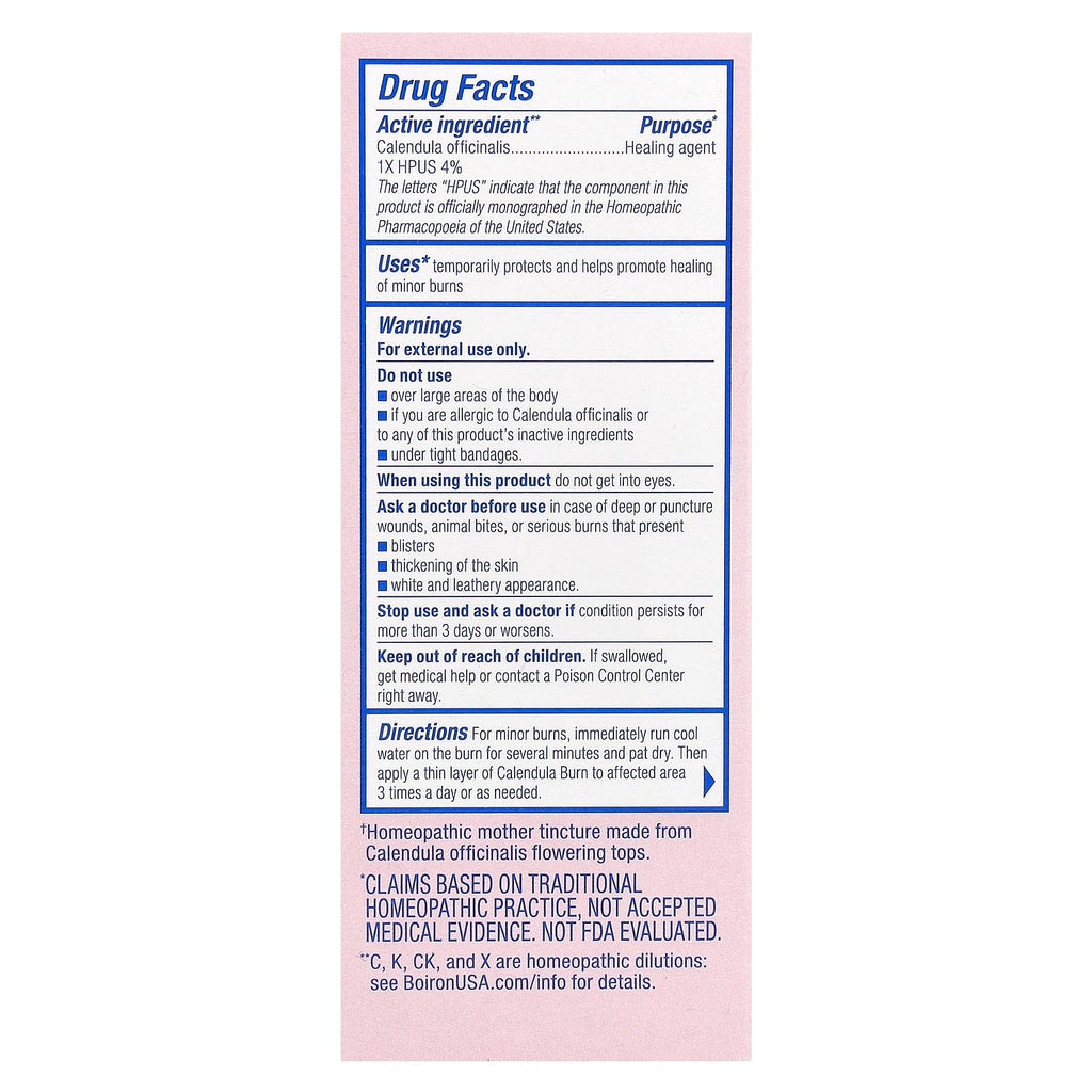 Boiron, Calendula Burn Ointment, 1 oz (30 g)