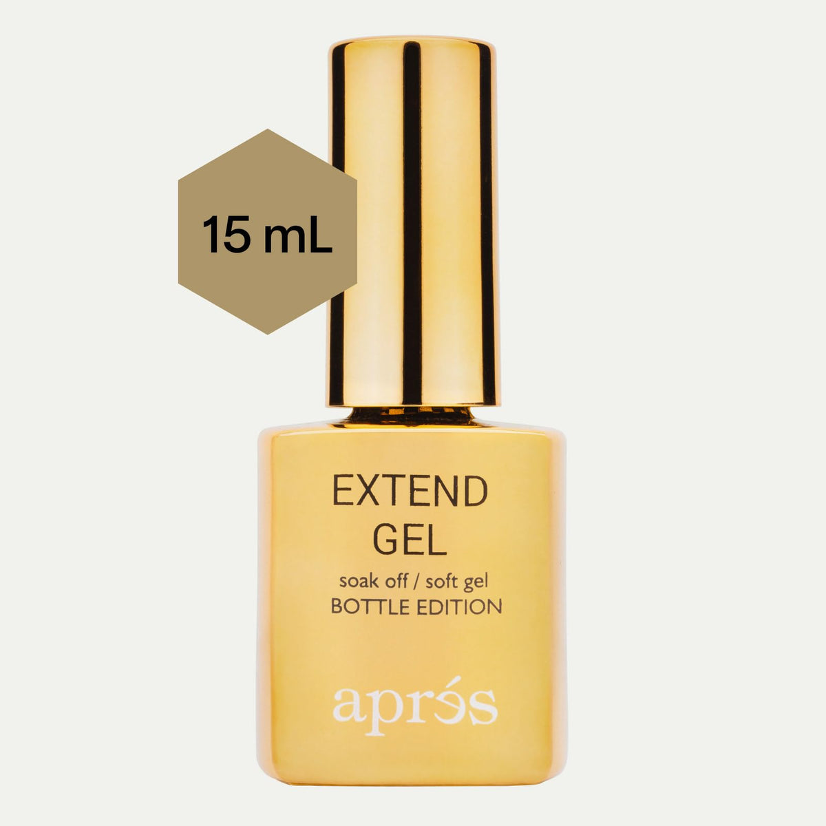 Aprés Extend Gel Gold Bottle Edition Gel-X Tips Adhesive 15 ml