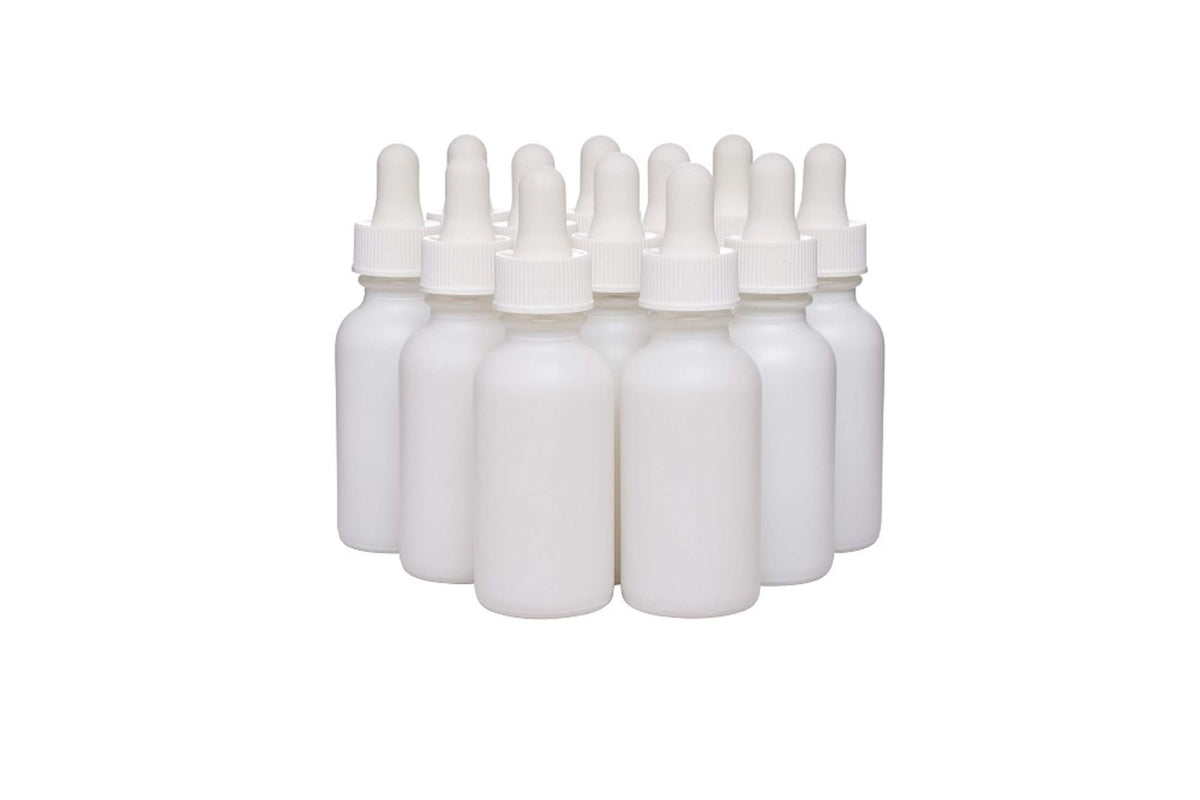 1 oz Boston Round Glass Bottles, Reusable Glass Storage Bottles