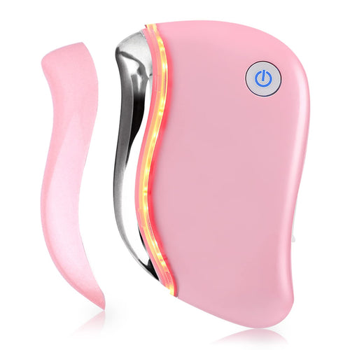Aikertec 4-in-1 Electric Gua Sha Facial Massager with Heat and Red Light