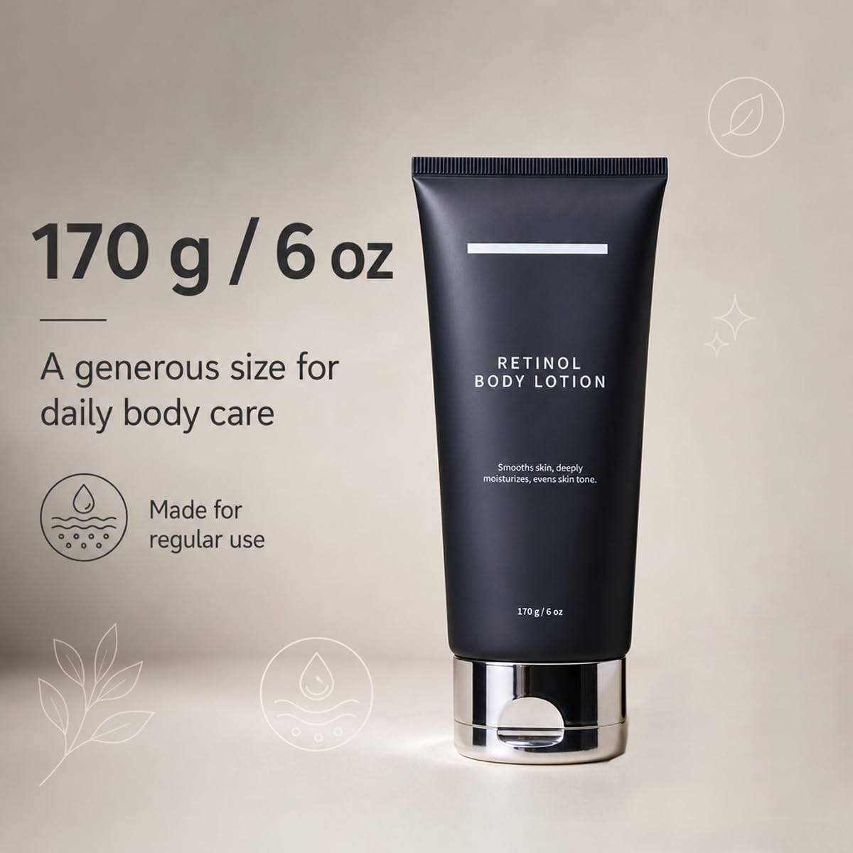 Retinol Body Lotion Firming Moisturizer for Crepey Skin, 170g/6 oz