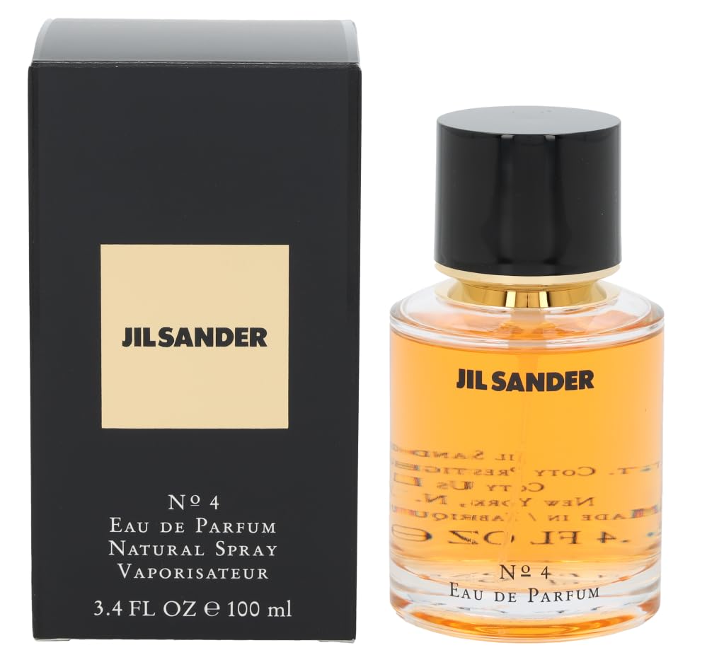 Jil Sander #4 Amber Eau de Parfum Spray for Women, 3.4 Fl Oz
