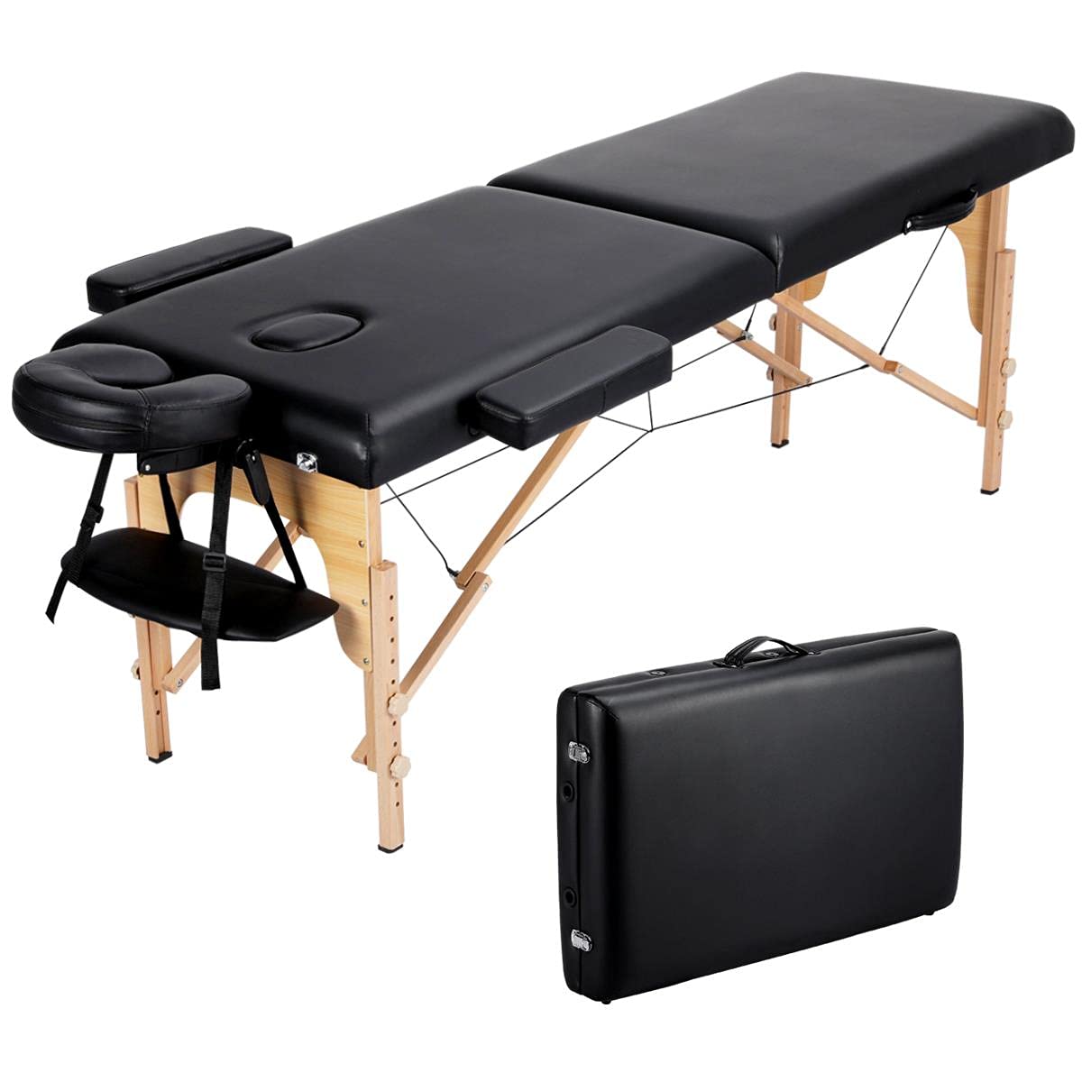 Topeakmart Portable Folding Adjustable Massage Bed