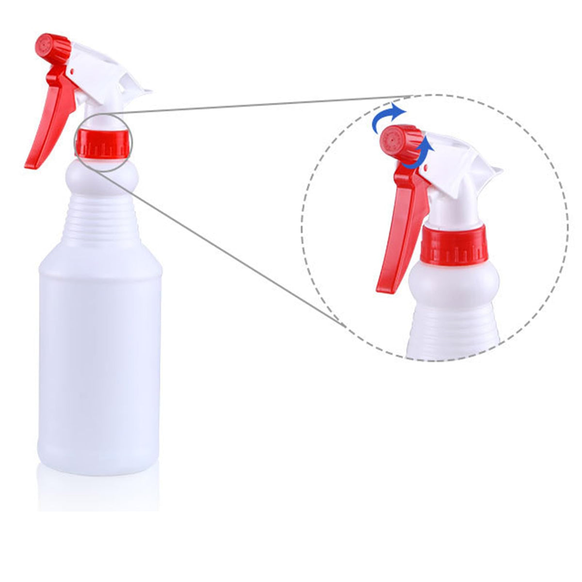 10-Pack 32 oz Empty Plastic Spray Bottles with Adjustable Nozzles