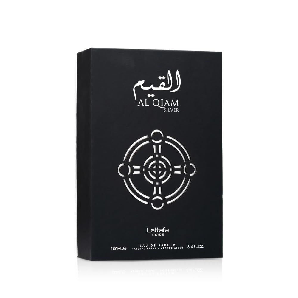 Lattafa Al Qiam Silver Unisex Eau de Parfum Spray, 3.4 Ounce