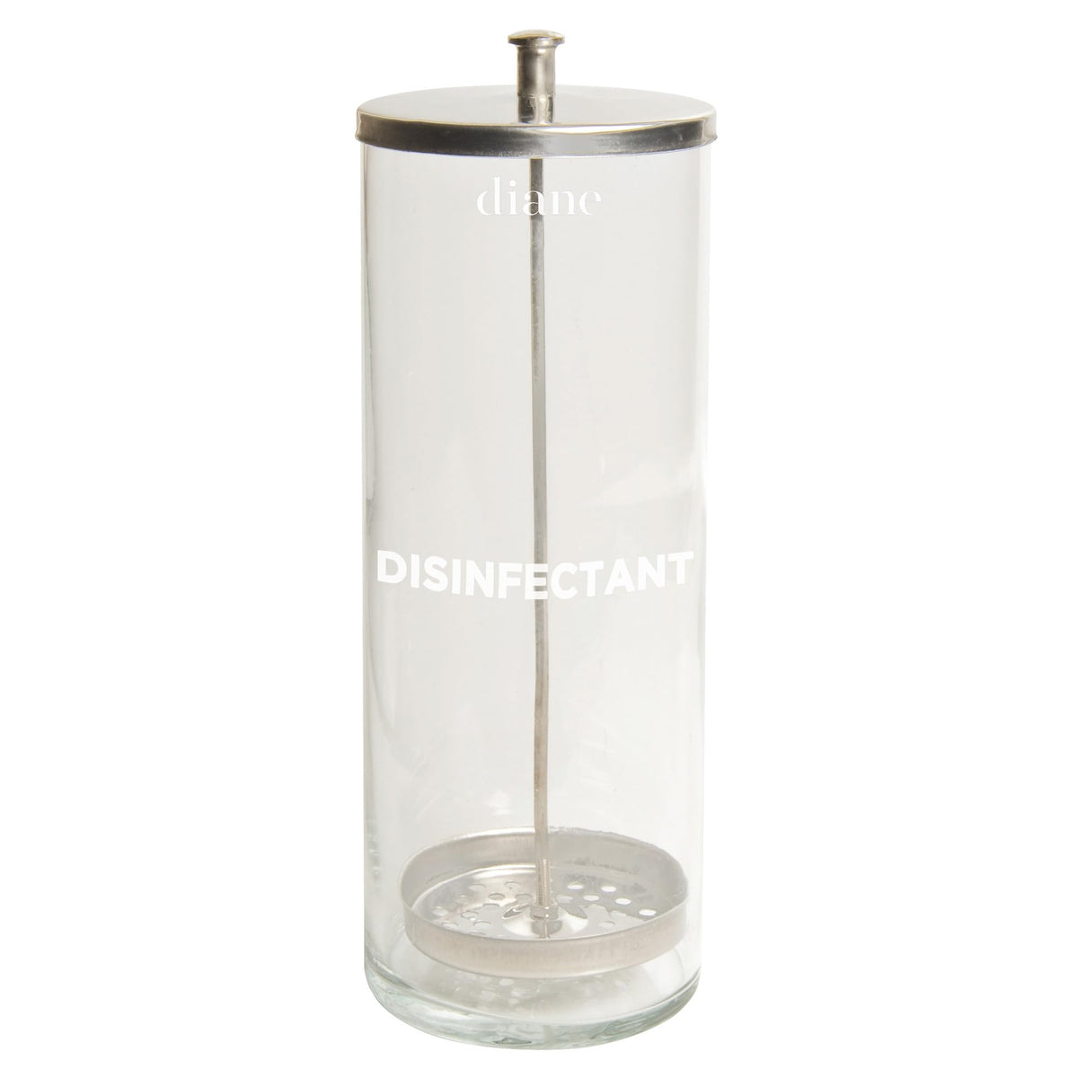 Diane Disinfectant Jar with Stainless Steel Lift Basket