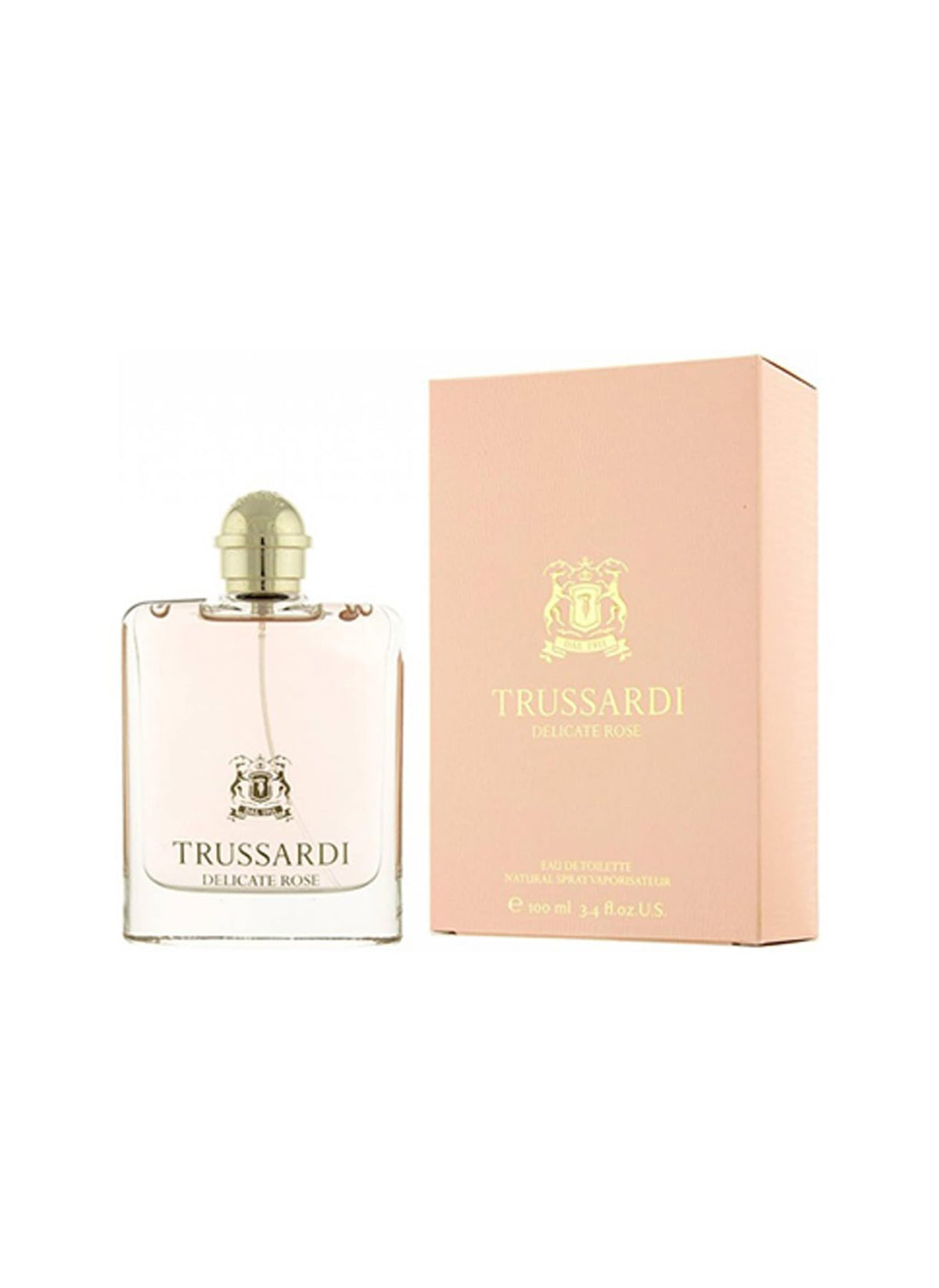 Trussardi Delicate Rose Eau de Toilette Spray, 3.4 Ounce
