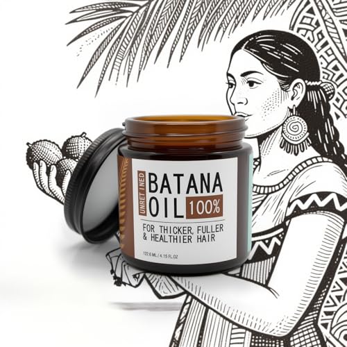 Natural Hair Growth Oil with Batana, Amla, Argan & Pumpkin Seed Oils