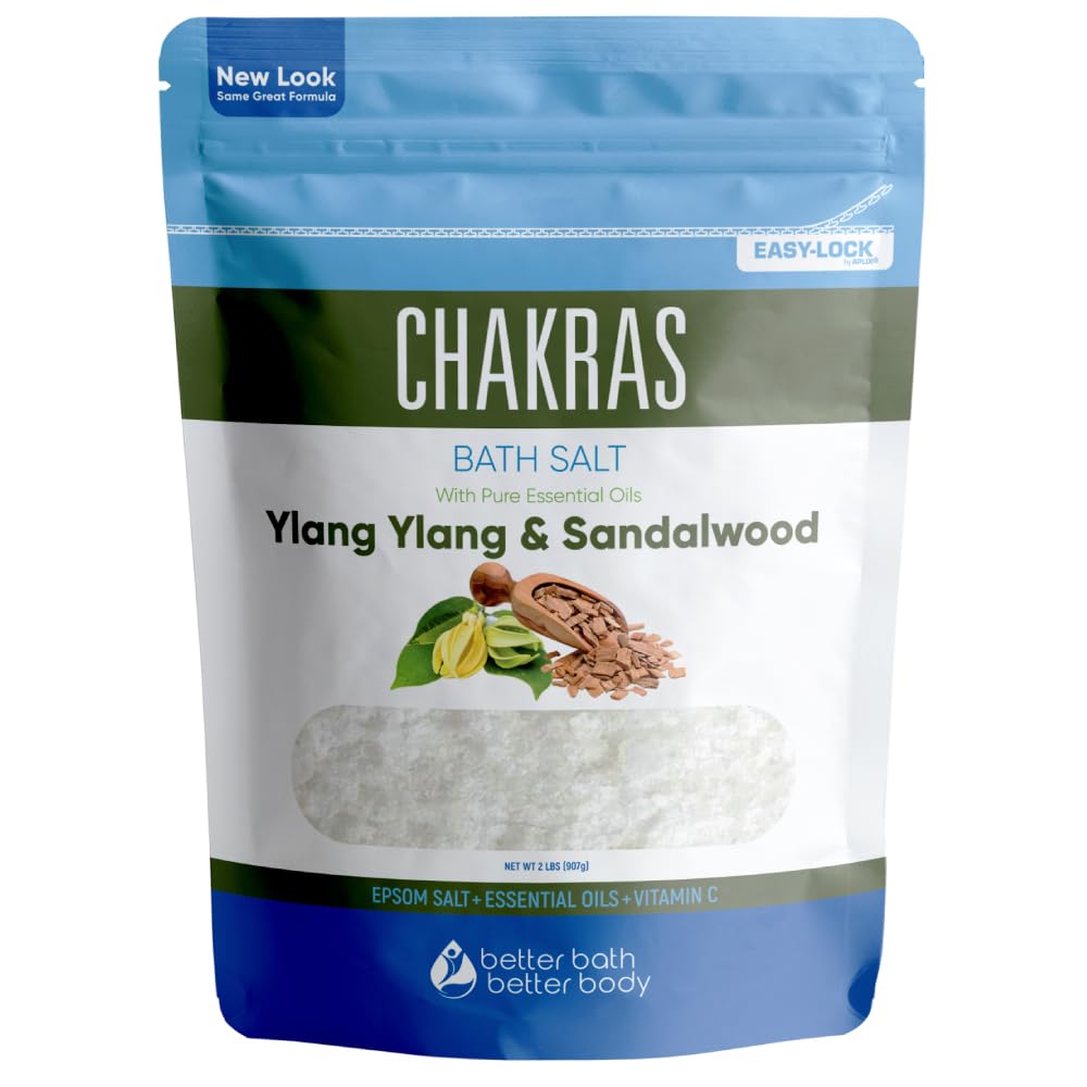 Chakras Bath Salt with Epsom Salt, Essential Oils & Vitamin C