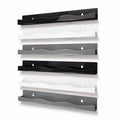 6 Pack Nail Polish Rack, 15-Inch Wall-Mounted Acrylic Shelves