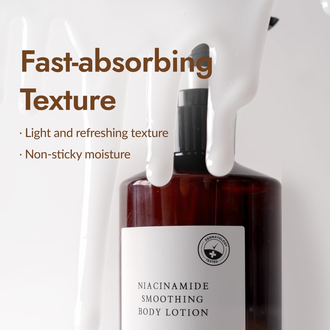 MIZON Niacinamide Smoothing Body Lotion with AHA, Vitamin C & Hyaluronic Acid