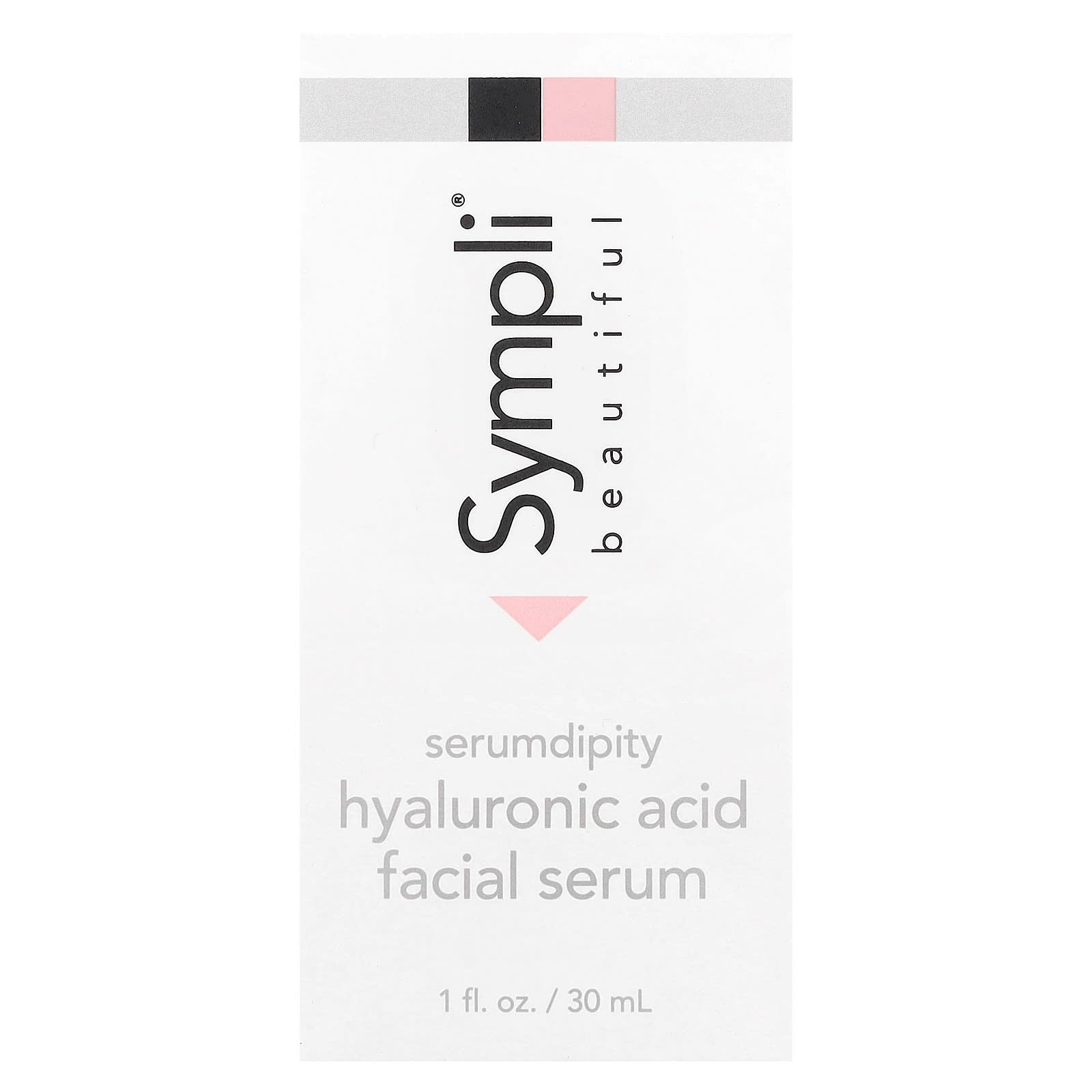 Sympli Beautiful, Serumdipity, Hyaluronic Acid Facial Serum, 1 fl oz (30 ml)