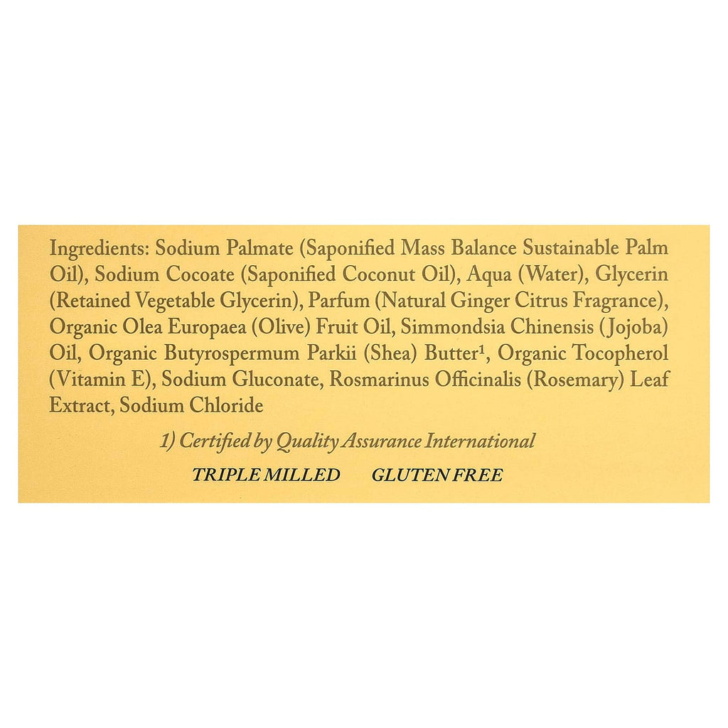 Dr. Woods, Moisturizing Bar Soap, Ginger Citrus, 5.25 oz (149 g)