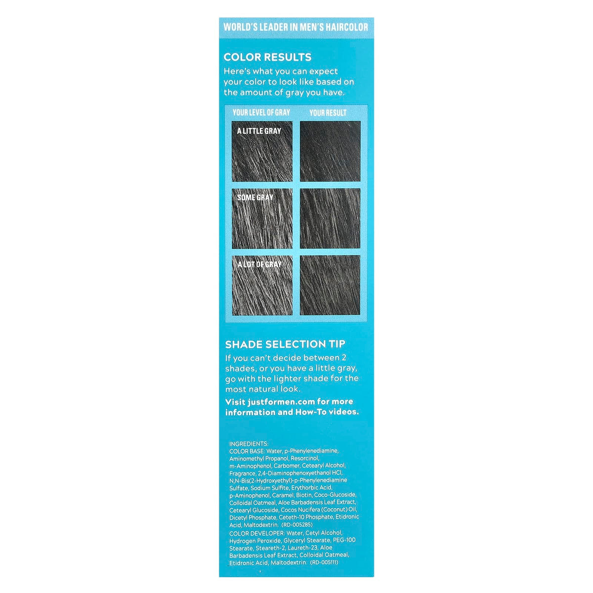 Just for Men, Mustache & Beard, Easy Brush-In Color, M-55 Real Black, 1 Multiple Application Kit