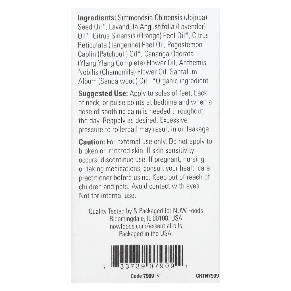 NOW Foods, Essential Oils, Roll On, Take a Zen Ten, 1/3 fl oz (10 ml)