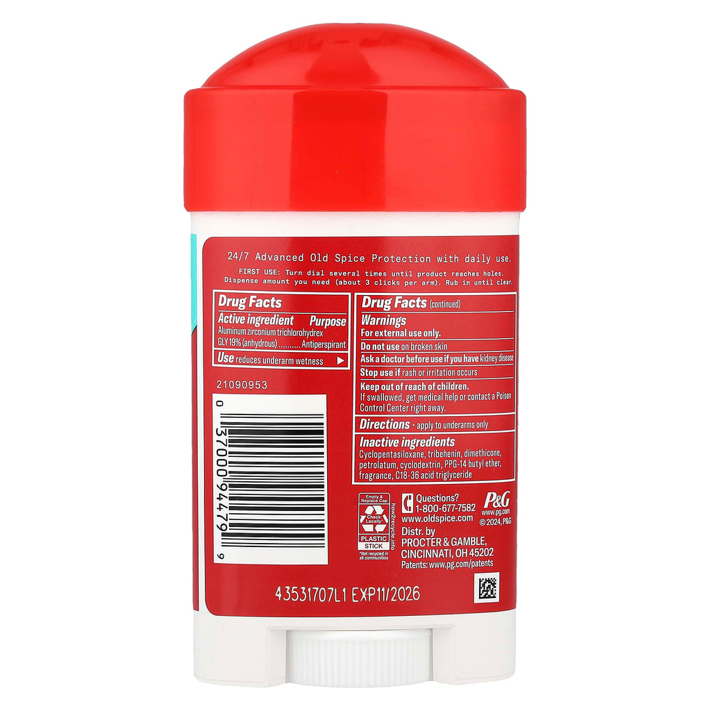 Old Spice, Sweat Defense, Antiperspirant Deodorant, Soft Solid, Pure Sport®, 2.6 oz (73 g)