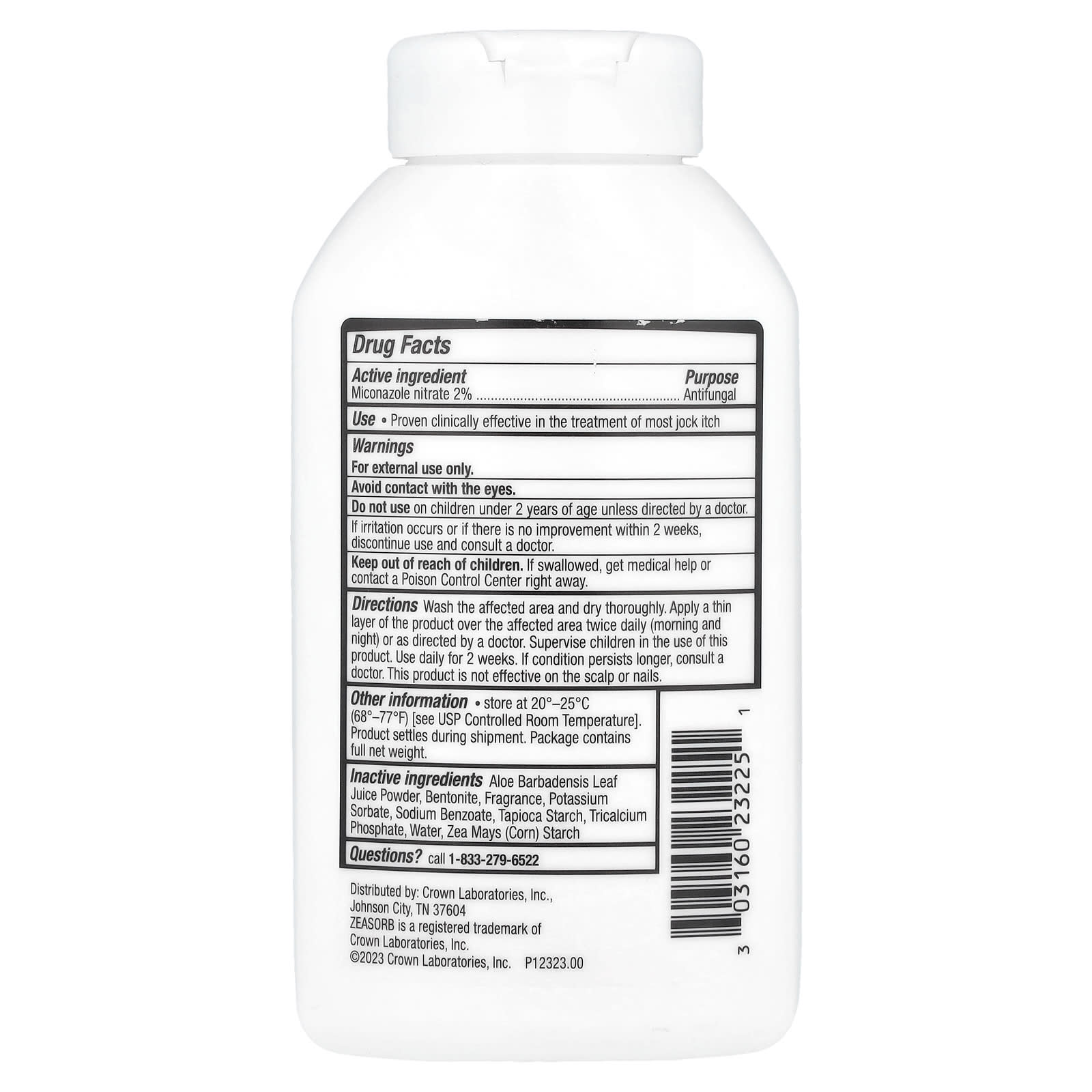 Zeasorb, Zeasorb® AF, Antifungal Powder, 2.5 oz (71 g)