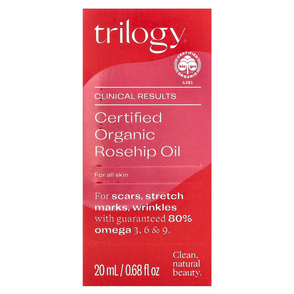 Trilogy, Certified Organic Rosehip Oil, 0.68 fl oz (20 ml)