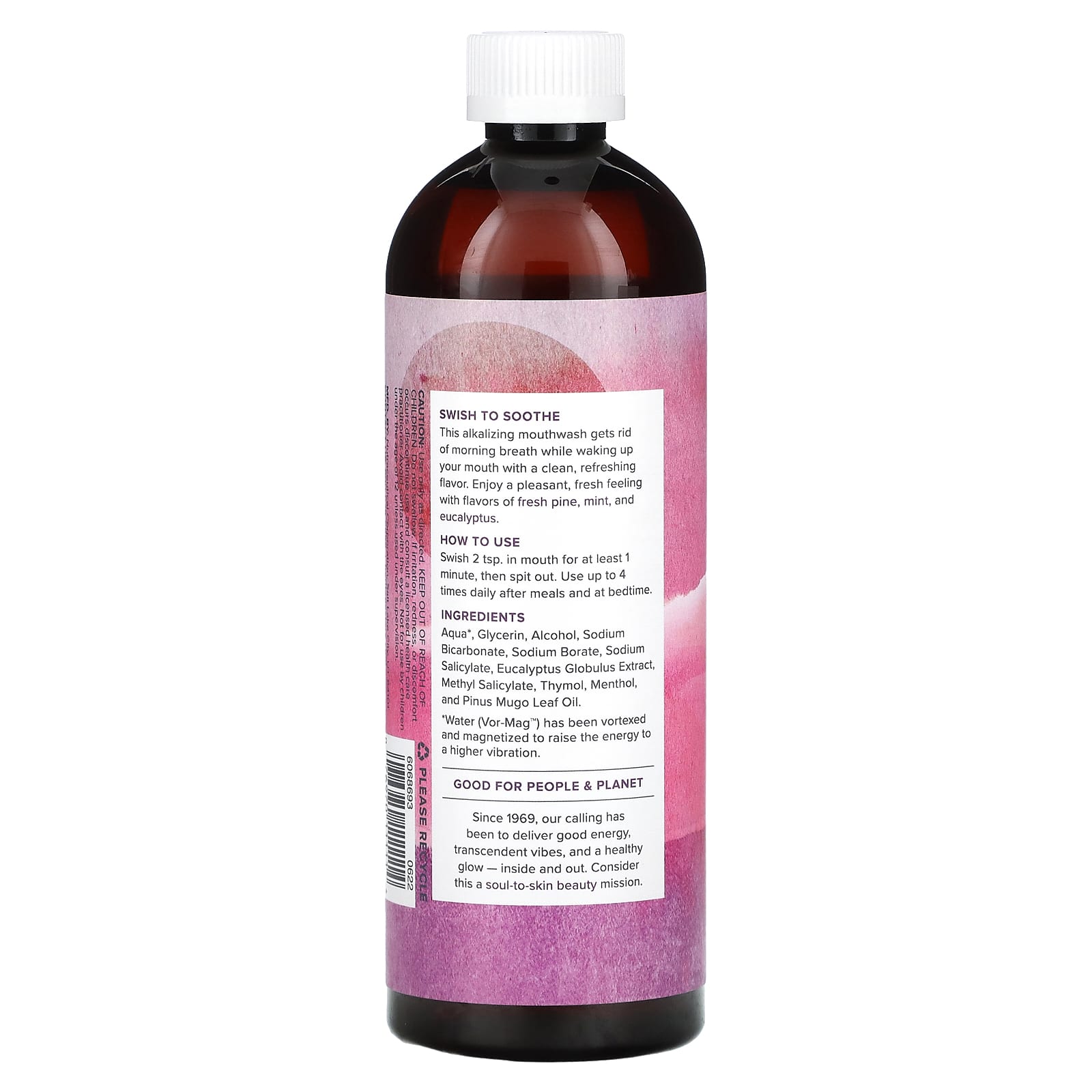 Heritage Store, Alka-Thyme, Alkaline Mouthwash, Refreshing Eucalyptus Mint, 16 fl oz (473 ml)