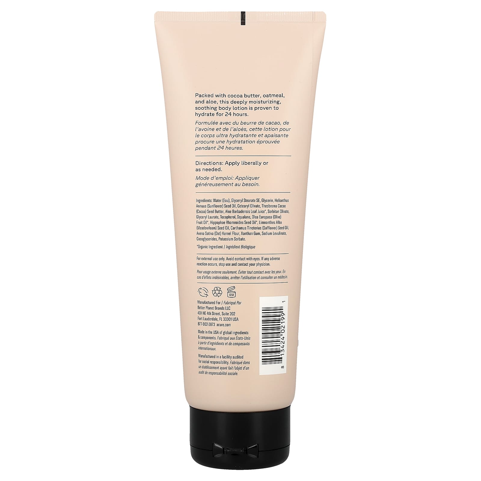 ACURE, Seriously Soothing 24hr Moisture Lotion, For Dehydrated Skin, Unscented, 8 fl oz (236 ml)
