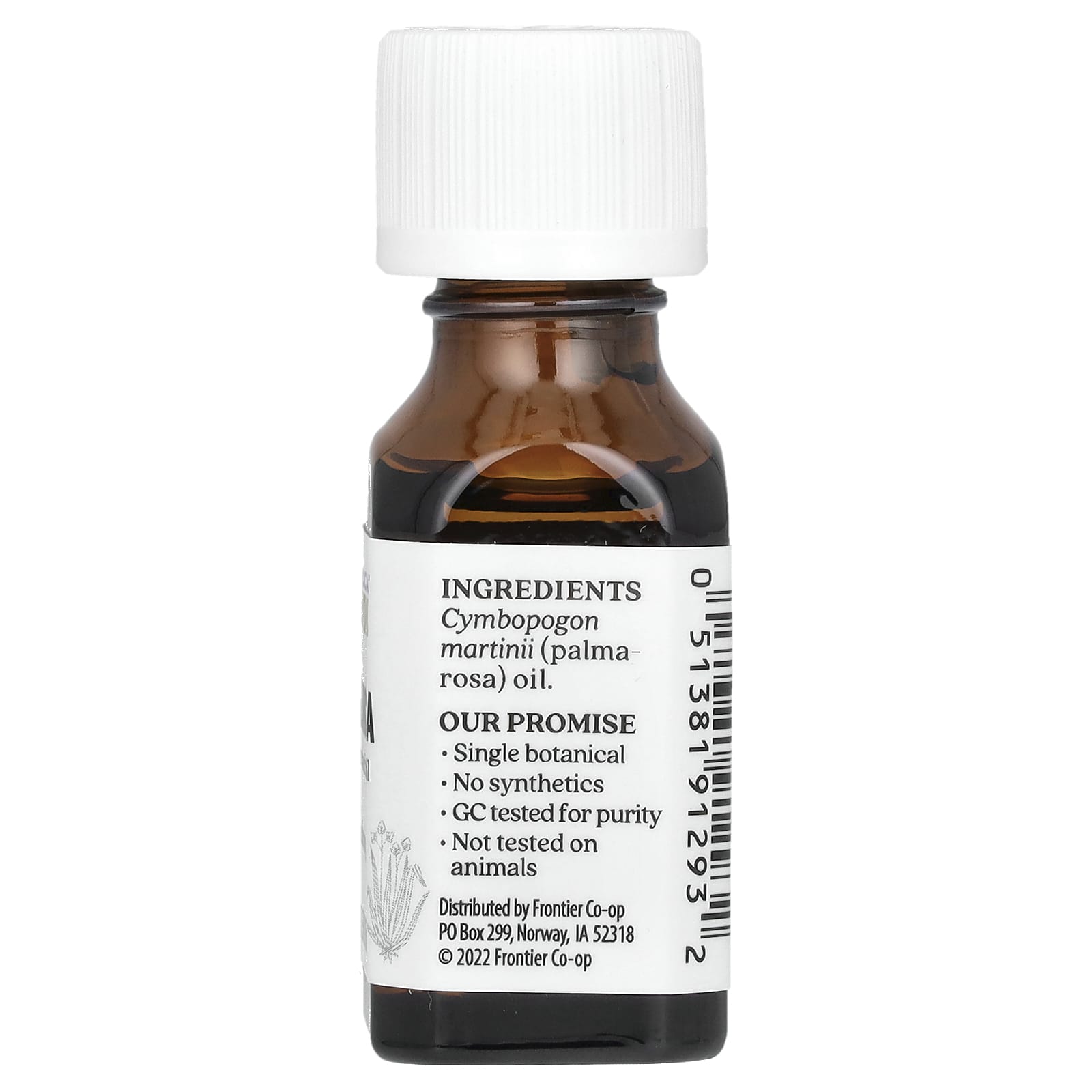 Aura Cacia, Pure Essential Oil, Palmarosa, 0.5 fl oz (15 ml)