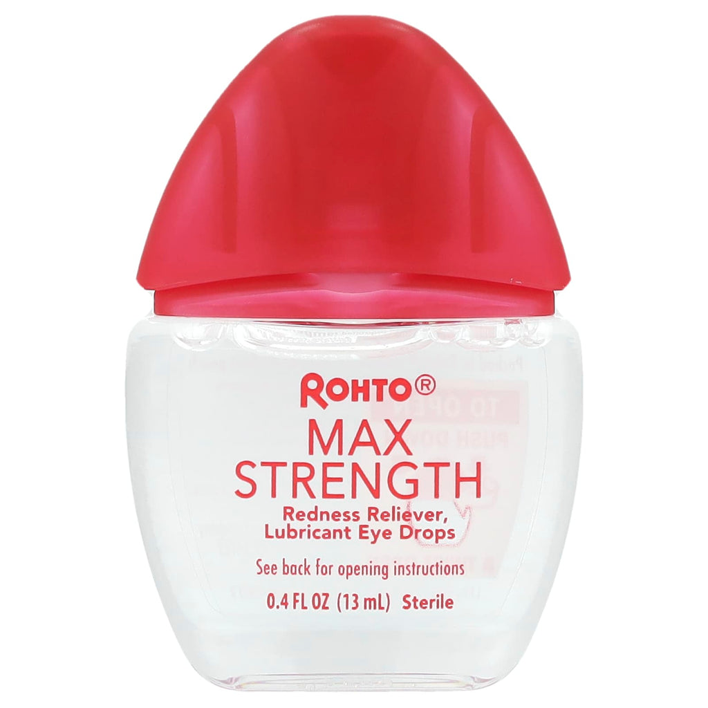 Rohto, Cooling Eye Drops, Max Strength, 0.4 fl oz (13 ml)