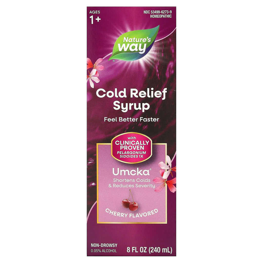 Nature's Way, Cold Relief Syrup, Umcka, Cherry , 8 fl oz (240 ml)