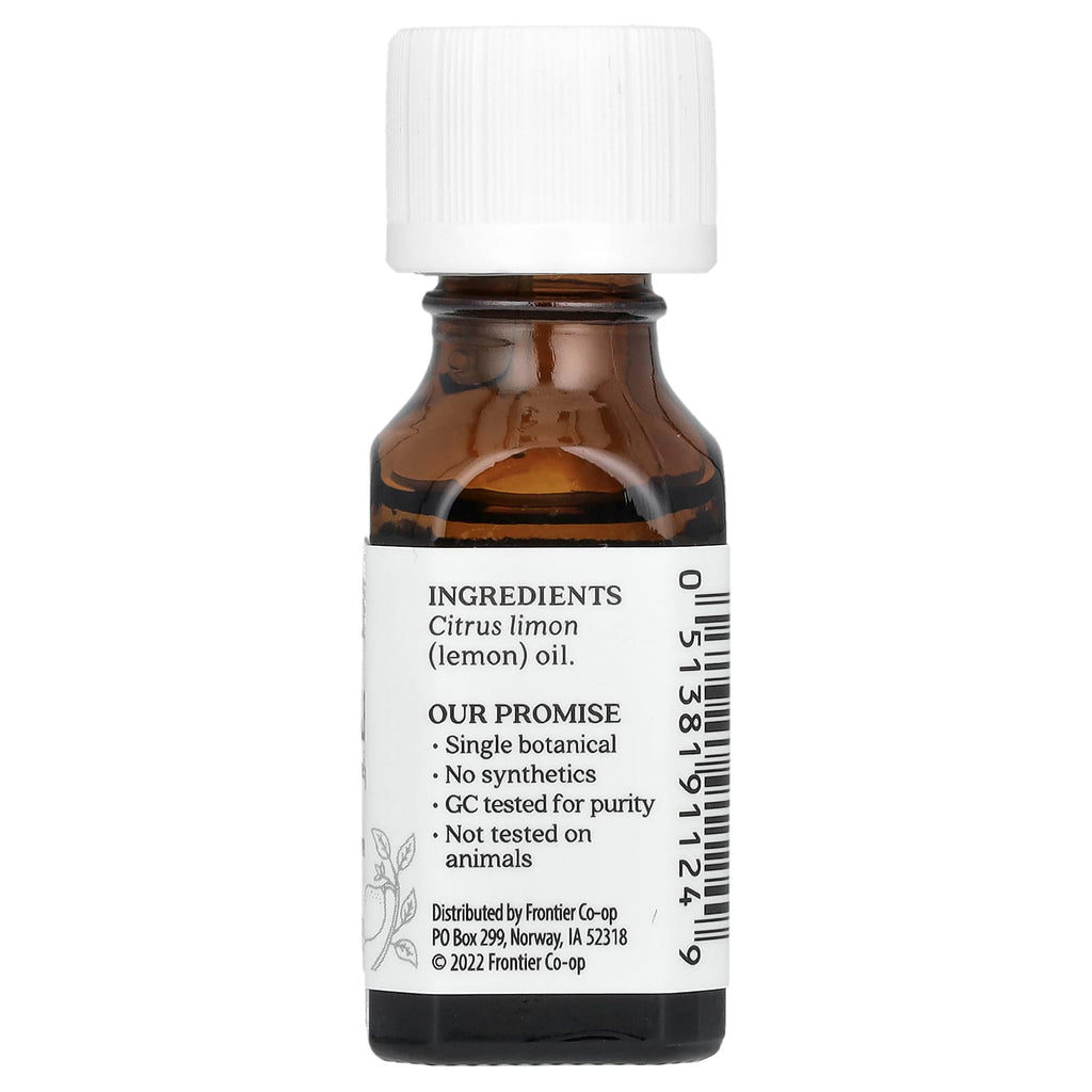 Aura Cacia, Pure Essential Oil, Lemon, 0.5 fl oz (15 ml)
