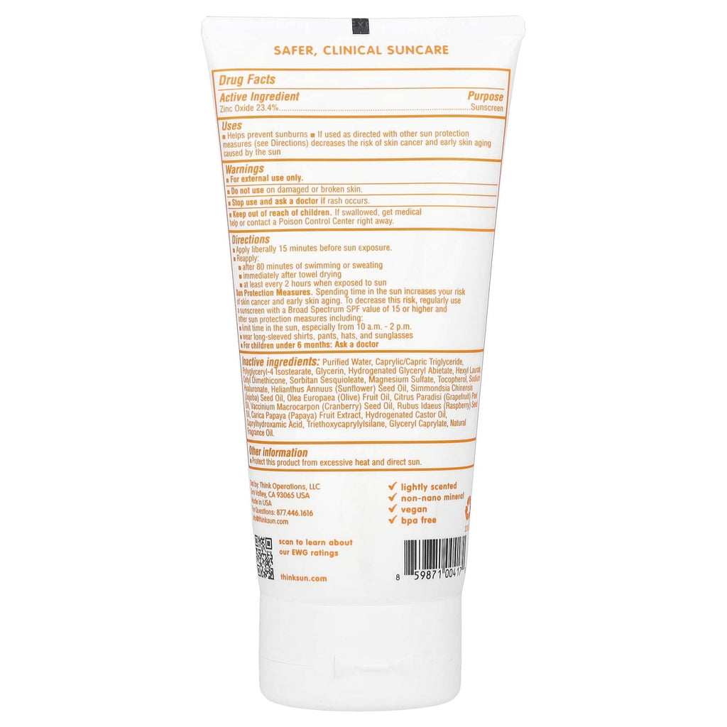 think, Thinkbaby®, Zinc Oxide Sunscreen, SPF 50, 6 fl oz (177 ml)