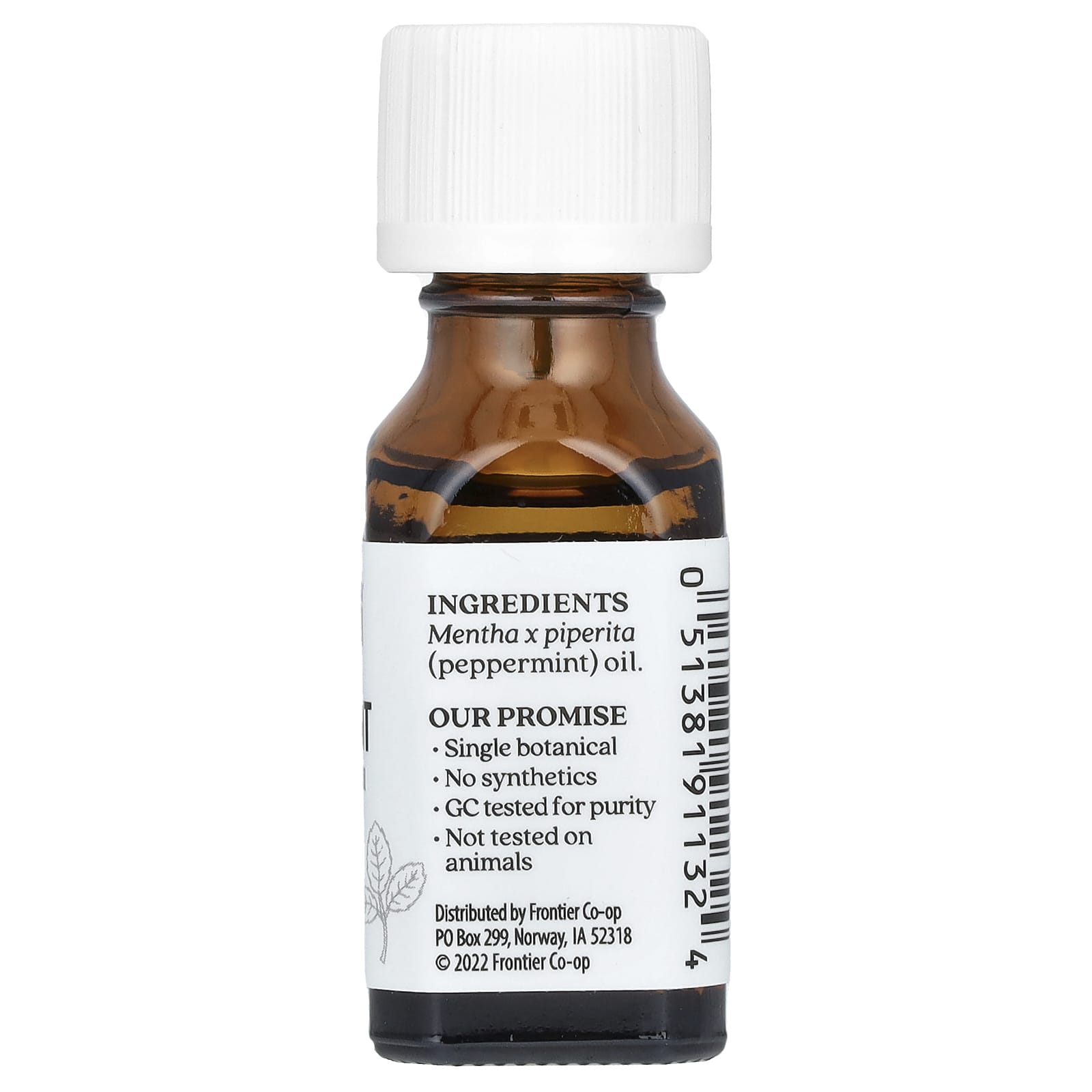 Aura Cacia, Pure Essential Oil, Peppermint, 0.5 fl oz (15 ml)