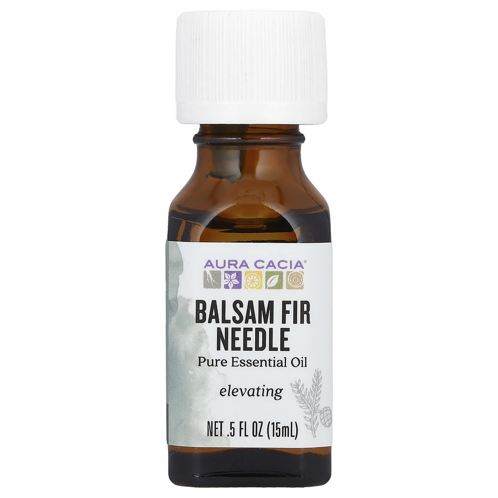 Aura Cacia, Pure Essential Oil, Balsam Fir Needle, 0.5 fl oz (15 ml)