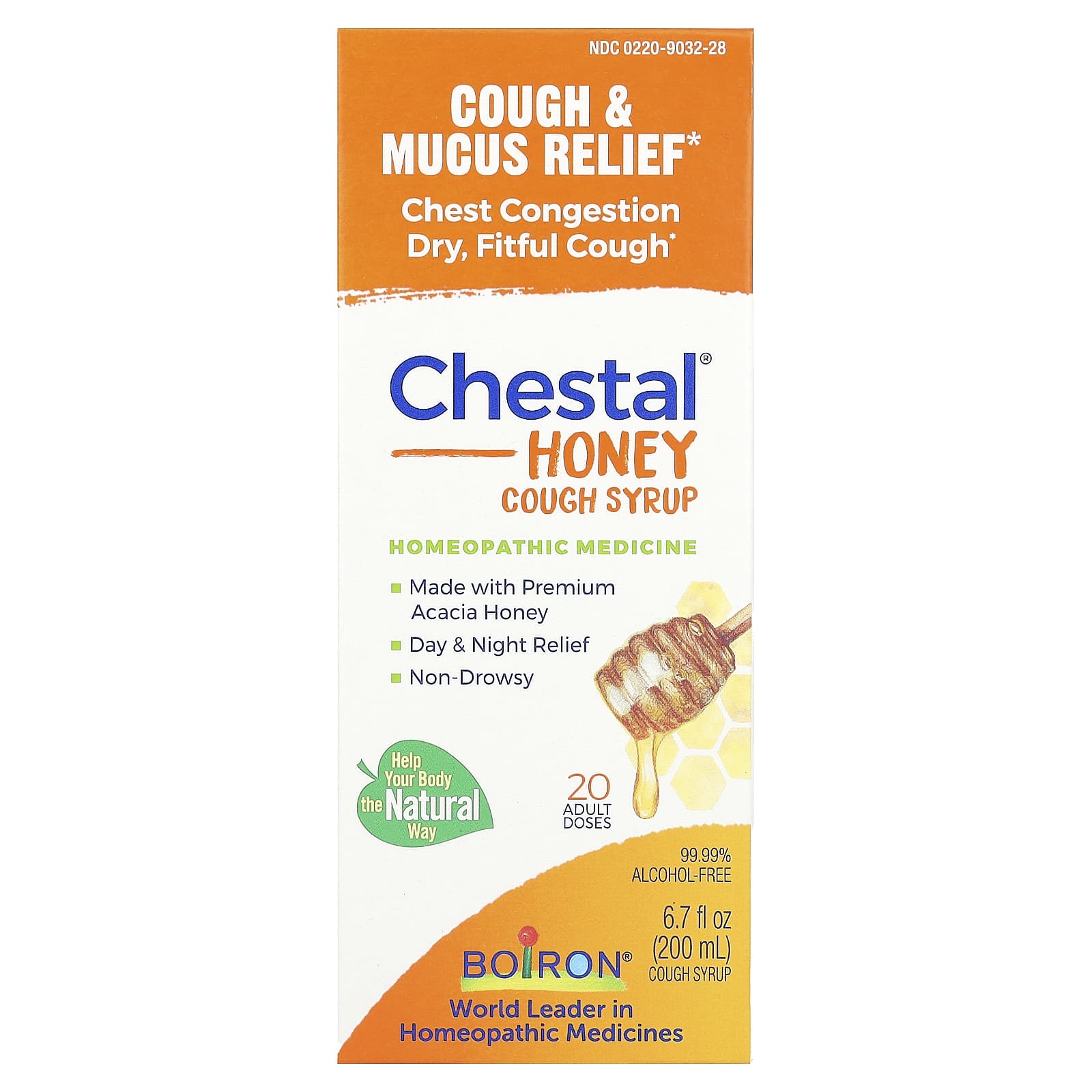 Boiron, Chestal Honey, Cough Syrup , 6.7 fl oz (200 ml)