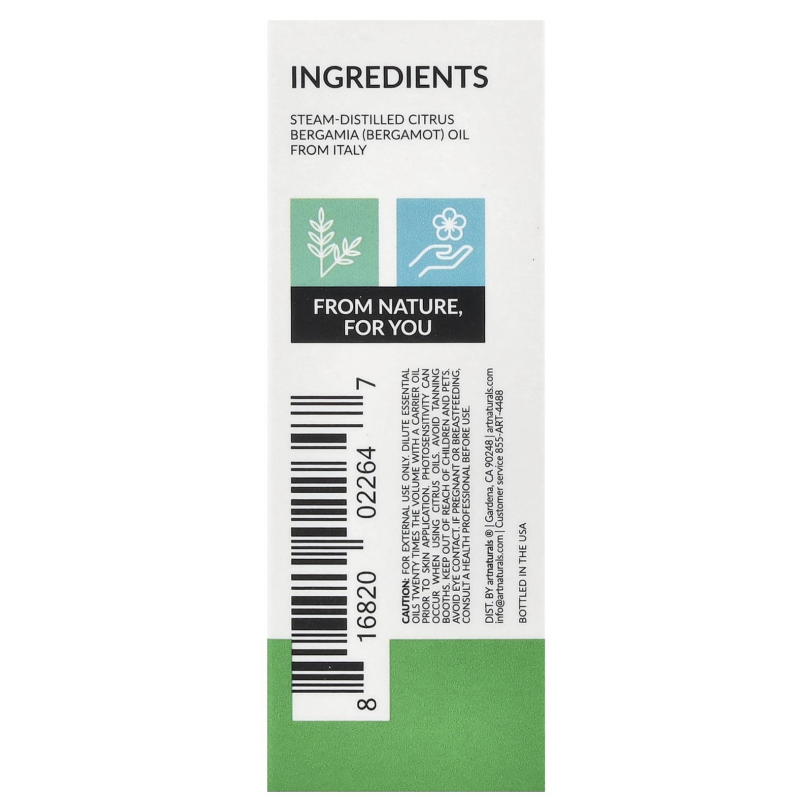 artnaturals, Bergamot Oil, 0.5 fl oz (15 ml)